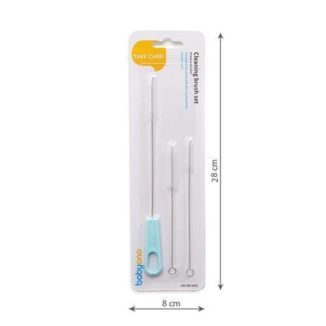 BabyOno 1419 Καλαμάκια και βούρτσες καθαρισμού Θηλών 3 τεμάχια