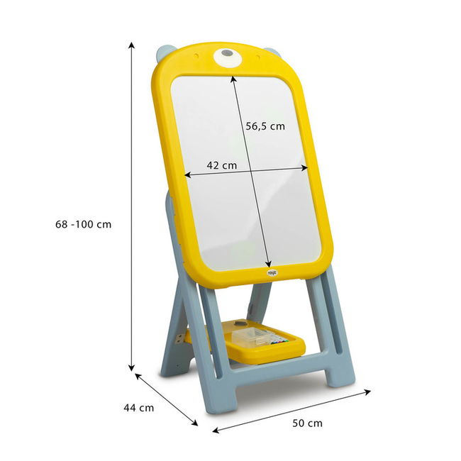 Caretero EDUCATIONAL DRAWING BOARD WITH CHAIR TED YELLOW TOYZ-1005