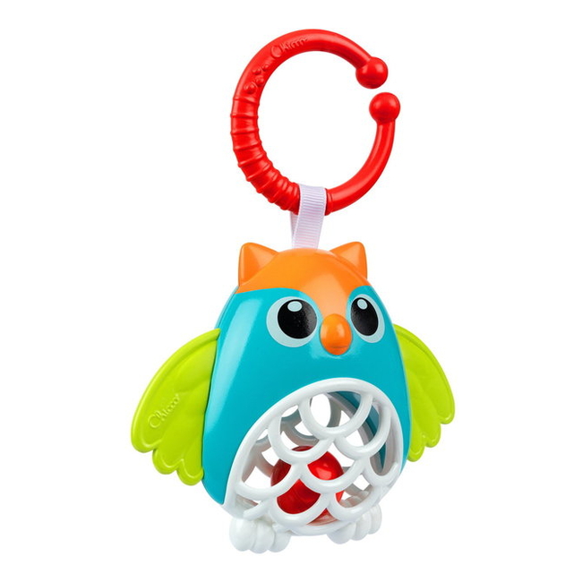 Chicco Hanging Rattle 11x13x5 cm Owl