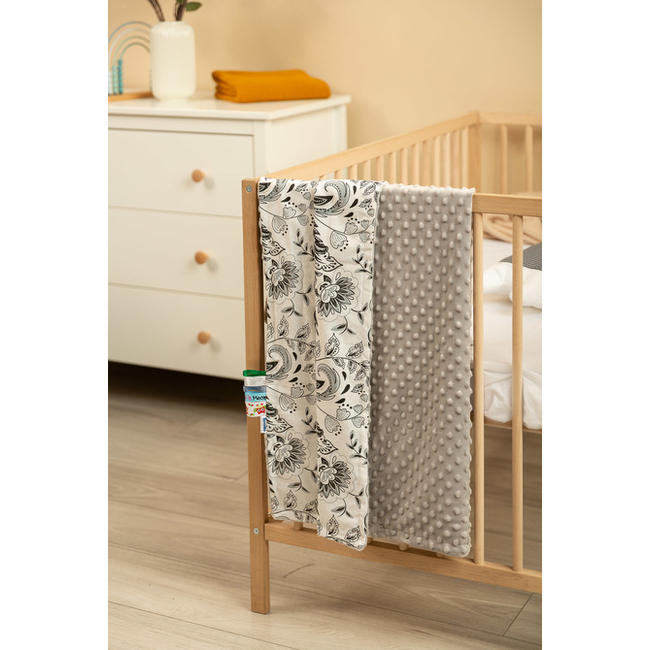 Sensillo MINKY BLANKET GREY FOLK 75 X 100