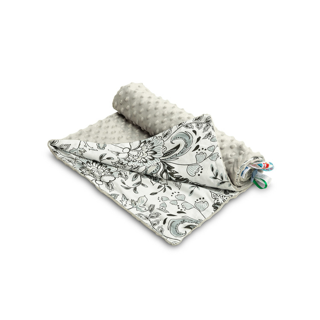 Sensillo MINKY BLANKET GREY FOLK 75 X 100