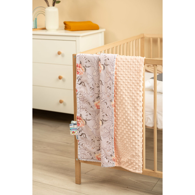 Sensillo MINKY BLANKET PEACH MAGICAL GARDEN 75 X 100