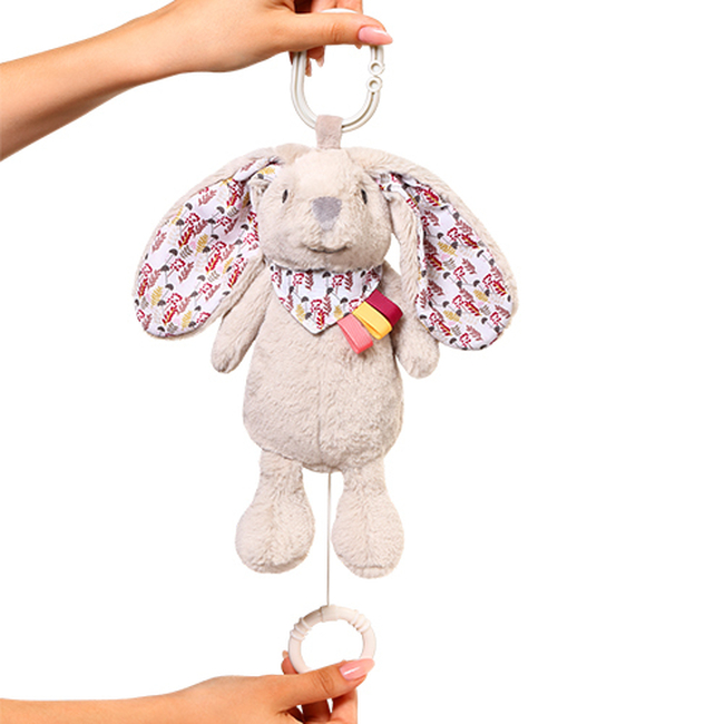 BabyOno Musical Hanging Toy 29cm Rabbit Milly BN1526