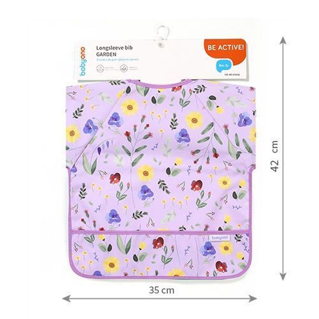 BabyOno 1476/01 Longsleeve bib GARDEN ONO-0191