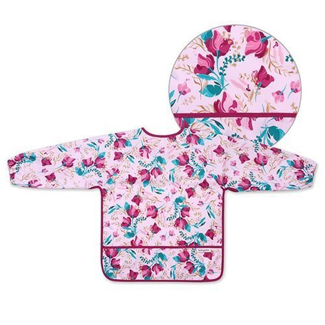 BabyOno 1477/01 Longsleeve bib FLORAL ONO-0195