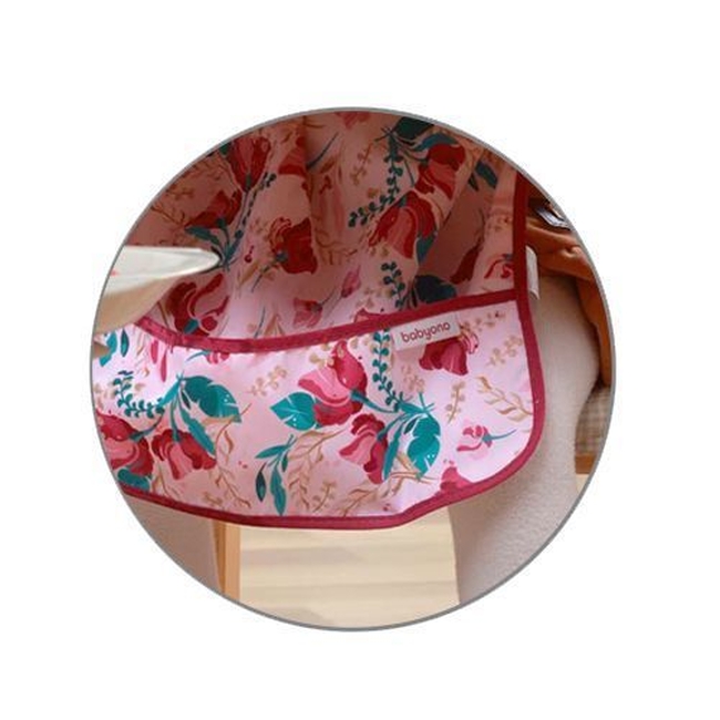 BabyOno 1477/01 Longsleeve bib FLORAL ONO-0195