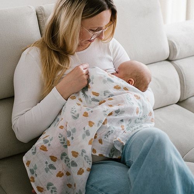 BabyOno 348/12 MUSLIN DIAPERS, 3PCS, GREEN ONO-66976