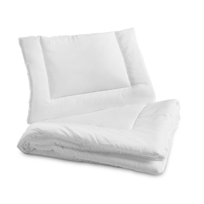 Sensillo Baby Quilt Set 135×100 & Pillow 60×40 White