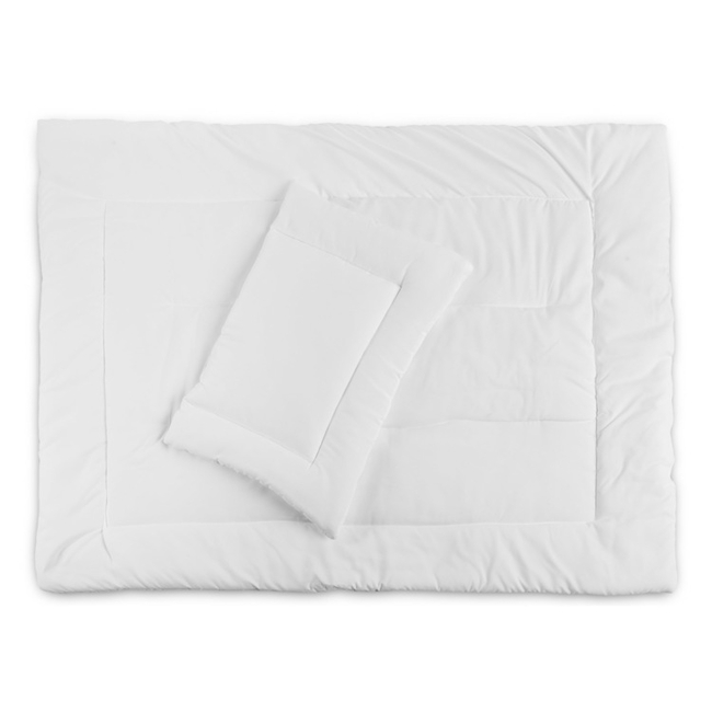 Sensillo Baby Quilt Set 135×100 & Pillow 60×40 White