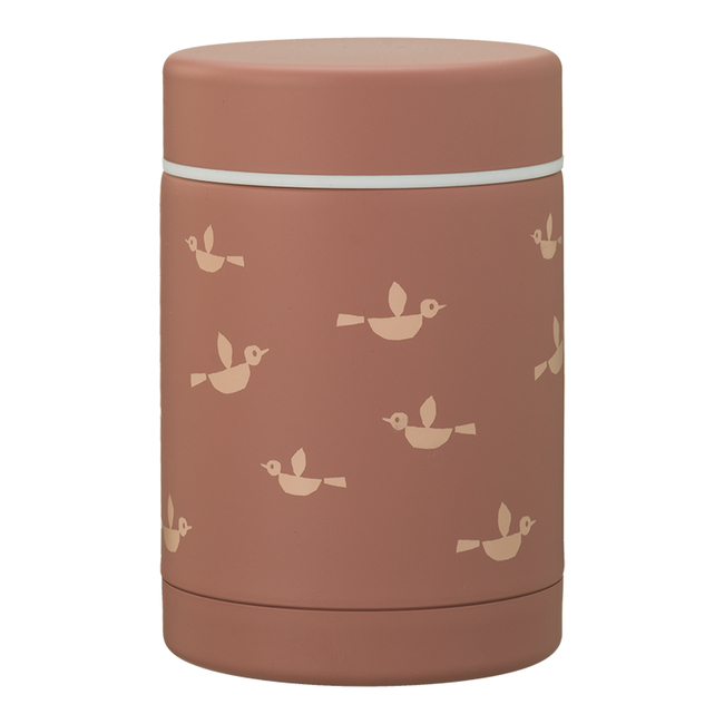 Fresk Stainless Steel Double Wall Food Thermos 300ml - Birds FR-FD100-02