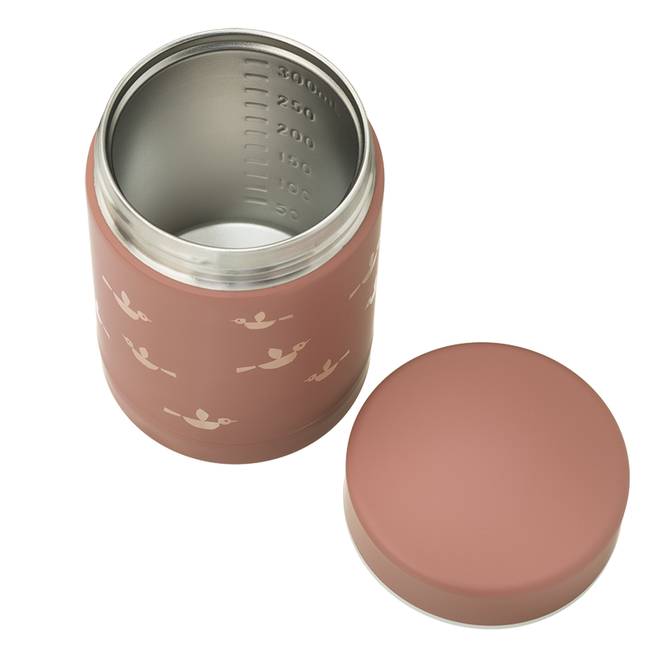 Fresk Stainless Steel Double Wall Food Thermos 300ml - Birds FR-FD100-02