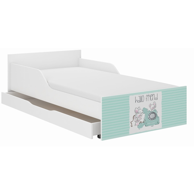 Παιδικό Κρεβάτι Pufi 90x180 cm με Συρτάρι + Δώρο Στρώμα - Friends