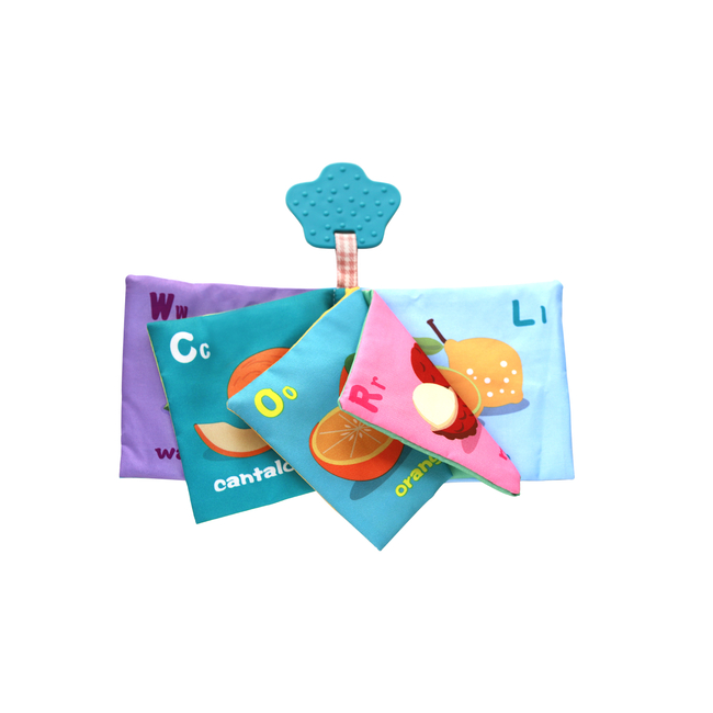 Kikka Boo Educational cloth book with teether Fruits 31201010271