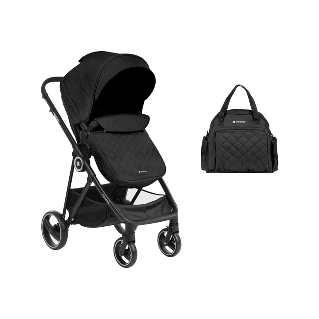 Kikka Boo Gianni 2 in 1 Reversible Baby Stroller Black 31001020121