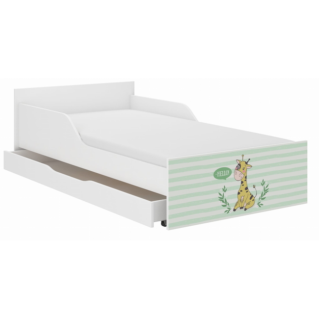 Παιδικό Κρεβάτι Pufi 90x180 cm με Συρτάρι + Δώρο Στρώμα - Giraffe