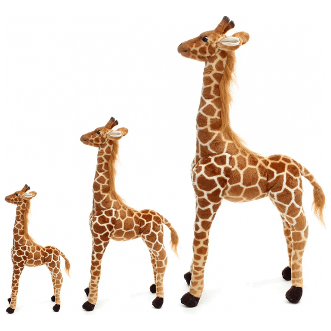 Plush Giraffe 100cm - Brown/Beige