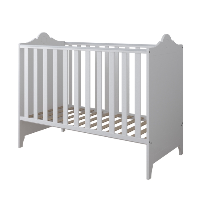 Glamour 2 σε 1 Βρεφική Κούνια 3ων Επιπέδων 60x120cm Λευκό
