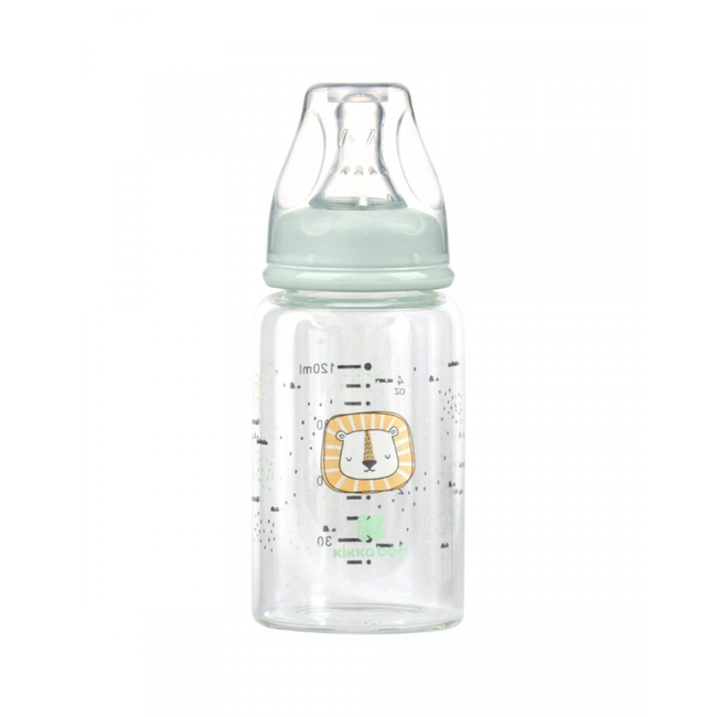 Kikka Boo Γυάλινο μπιμπερό 120ml Savanna Mint (31302020116)