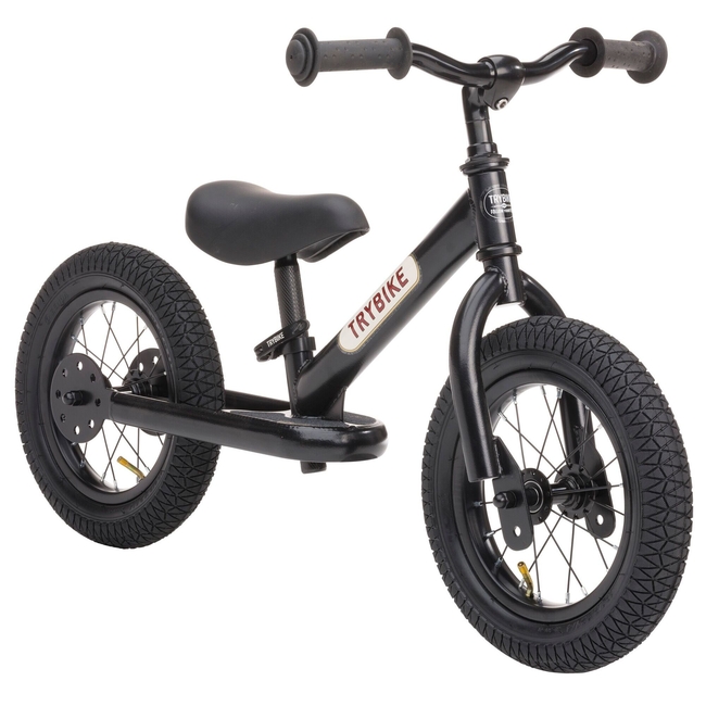 Trybike Balance Bike Vintage 15+m Black TBS-2-BLK-all