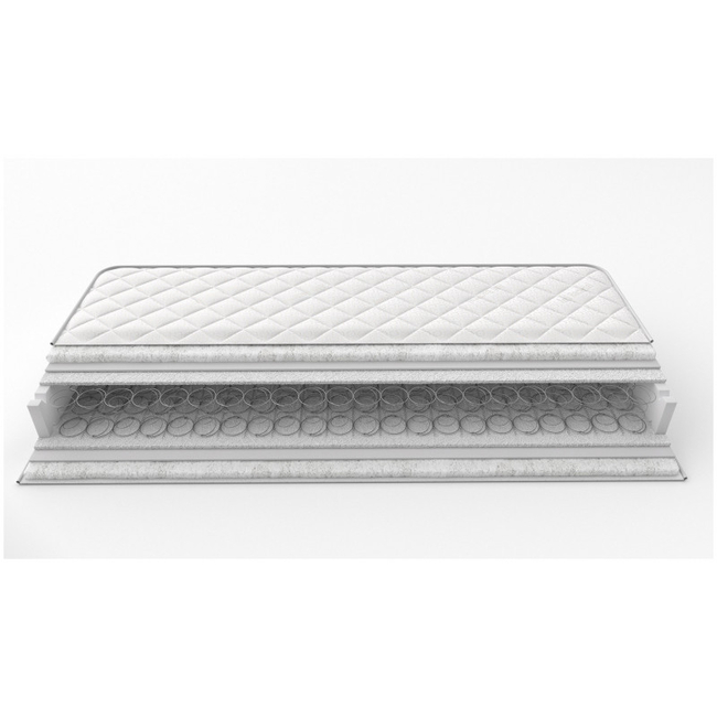 Greco Strom Moon Orthopedic Single Mattress 90x200x19cm with Springs 90x200x19cm BSL.MOO.000.090