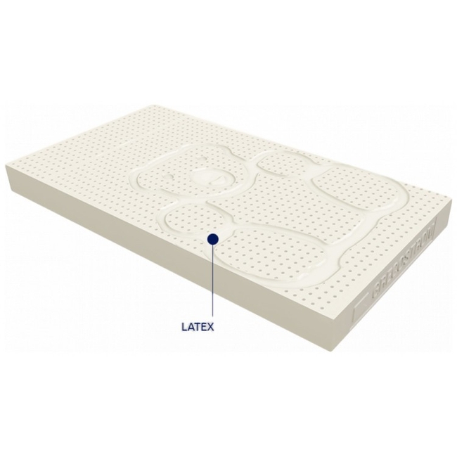 Greco Strom Latex Mattress for Cot Thalis Antibacterial (VRE.THA.ANT.000) Elastic 120x60cm