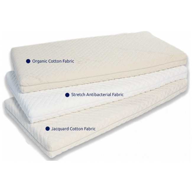 Greco Strom Latex Mattress for Cot Thalis Antibacterial (VRE.THA.ANT.000) Elastic 120x60cm