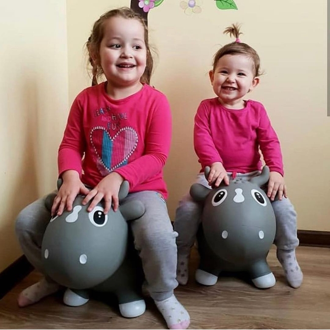 KidZZfarm Bella the cow Junior Dancing Inflatable Cow Hop Hop 40x20x30cm Rotten apple KMC150511