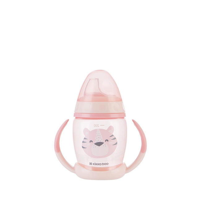 Kikka Boo PP cup with silicone spout 200ml Happy Face Pink 31302030070