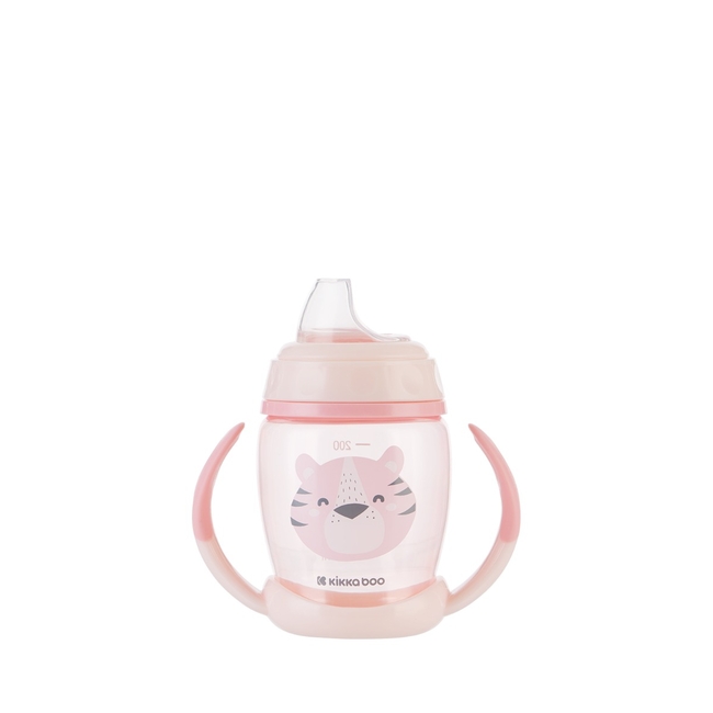 Kikka Boo PP cup with silicone spout 200ml Happy Face Pink 31302030070