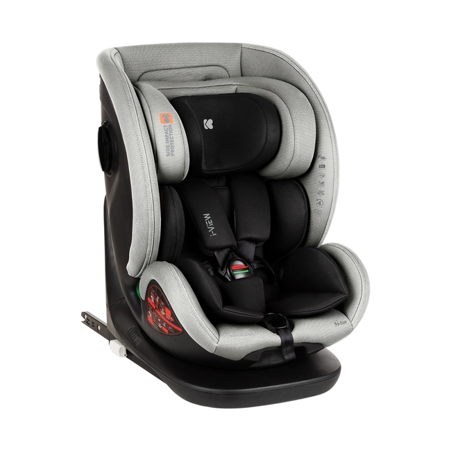 KIkka Boo Car seat 40-150 cm i-View i-SIZE Light Grey 31002100034