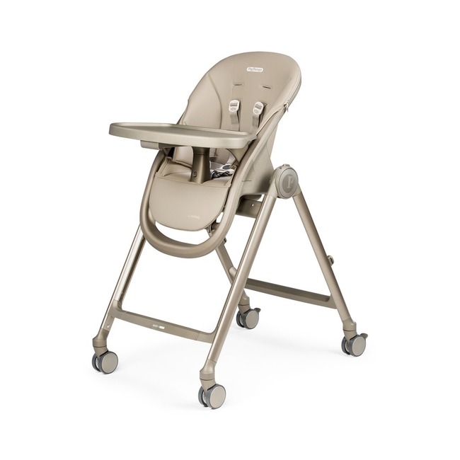 Peg Perego Living 2 in 1 Παιδική Καρέκλα Φαγητού 0+ μηνών Space Sand (Δώρο Μπολ Φαγητού με κουταλάκι)