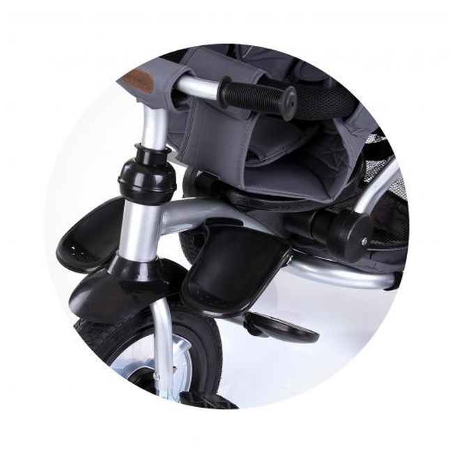 Chipolino Bolide AIR Τρίκυκλο Παιδικό Ποδήλατο Με Ανάκλιση Πλάτης Και Φουσκωτές Ρόδες Graphite TRKBLD02301GT