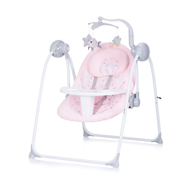 Chipolino Nux 2 in 1 Ηλεκτρικό Μουσικό Ρηλάξ & Κούνια Blush LSHNXU02204BH (Δώρο Super Απαλή Κουβερτούλα)