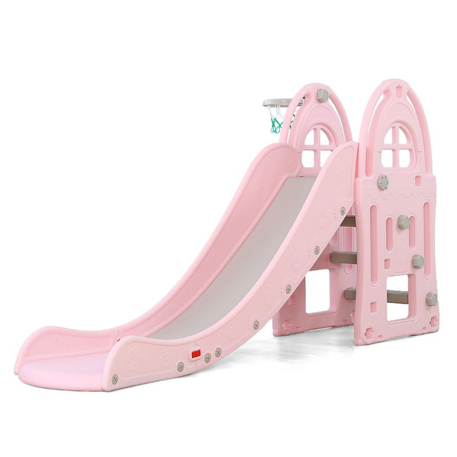 Moni Τσουλήθρα Garden Alegra με μπασκέτα +3 Ροζ 3800146220105