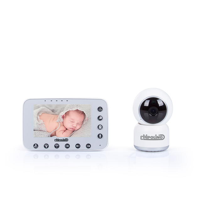 Chipolino Atlas Ενδοεπικοινωνία Μωρού 4.3" με Κάμερα Οθόνη LCD VIBEFAT02301WH