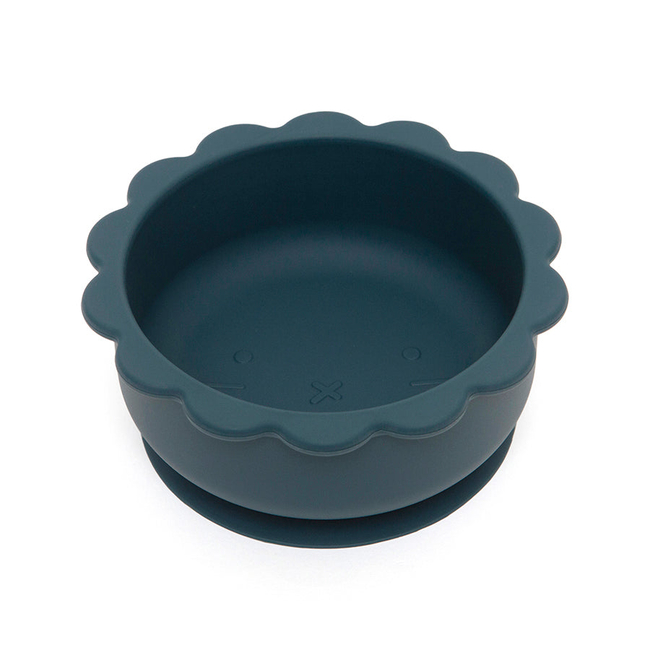 Petit Monkey Lion Silicone Bowl 12x11x5 Balsam Blue PTM-SB5