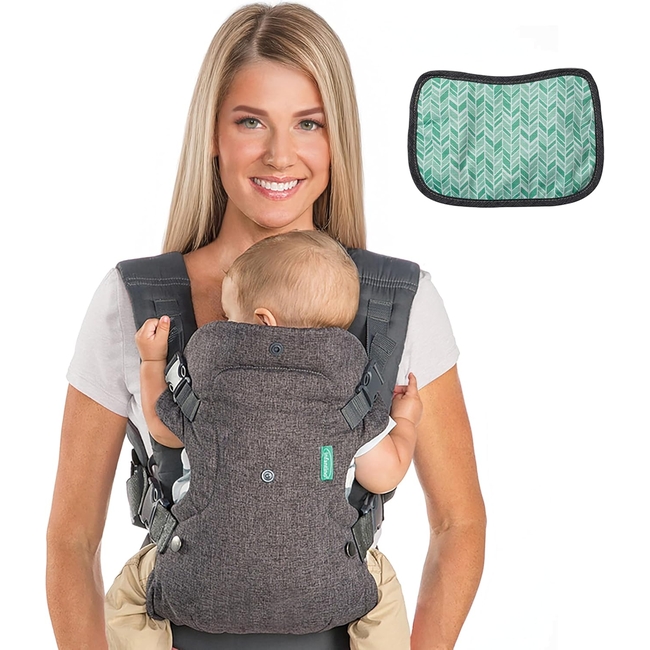 Infantino Flip 4-in-1 Baby Carrier | Ergonomic, Stylish & Adjustable Grey