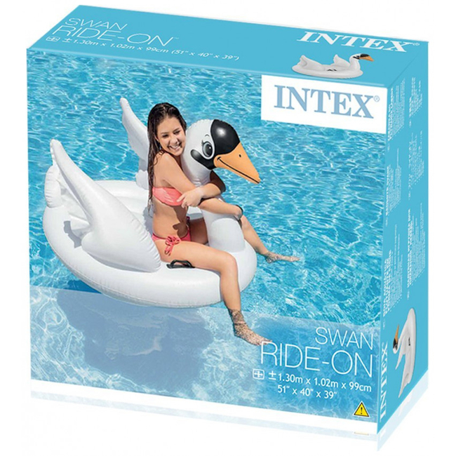 Intex Φουσκωτό Swan Mega Ride-On 130 x 102 x 99 cm - 57557