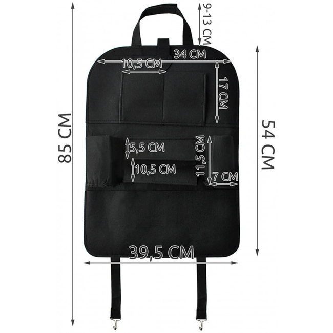 ISO Protector 2 in 1 Protective Cover & Car Seat Organizer 5758