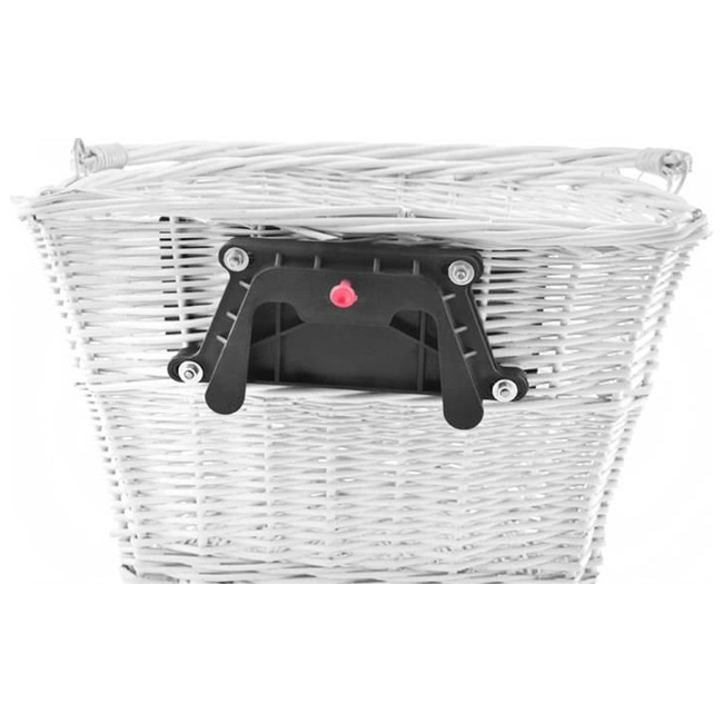 ISO Wicker Bicycle Basket 35x24.5x27.5cm White 2723