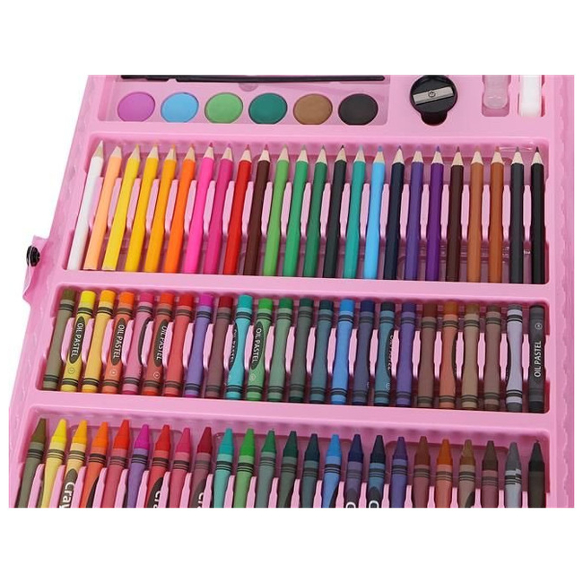 ISO Art Set for Painting 168pcs + Pink Suitcase 9174