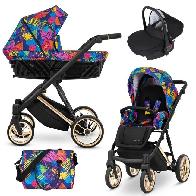 Kunert IVENTO 3 in 1 Complete Travel System Color GOLD Frame IVE-05 Colors Impression