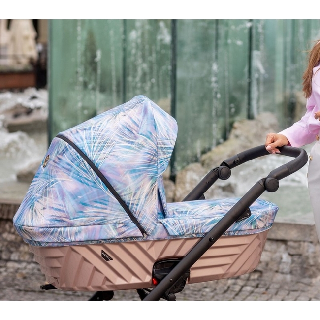 Kunert IVENTO 3 in 1 Complete Travel System Color GOLD Frame IVE-03 Pastel Grass