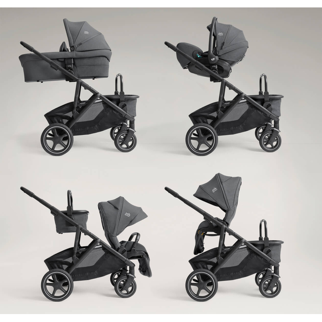 Joie Versiti™ 2 σε 1 Signature Καρότσι για 2 Παιδιά 22kg ανά παιδί Ebony