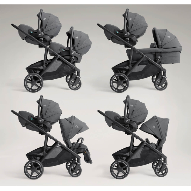 Joie Versiti™ 2 σε 1 Signature Καρότσι για 2 Παιδιά 22kg ανά παιδί Ebony