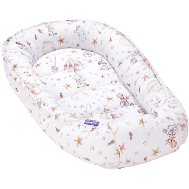 Jukki Baby Nest Cocoon Φωλιά Για Βρέφη 100x55 Διπλής Όψης Σετ 5 τχμ Candy Circus