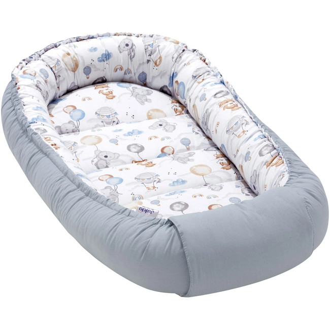 Jukki Baby Nest XXL For Babies 65x120 Set 5 pcs Balloon Friends