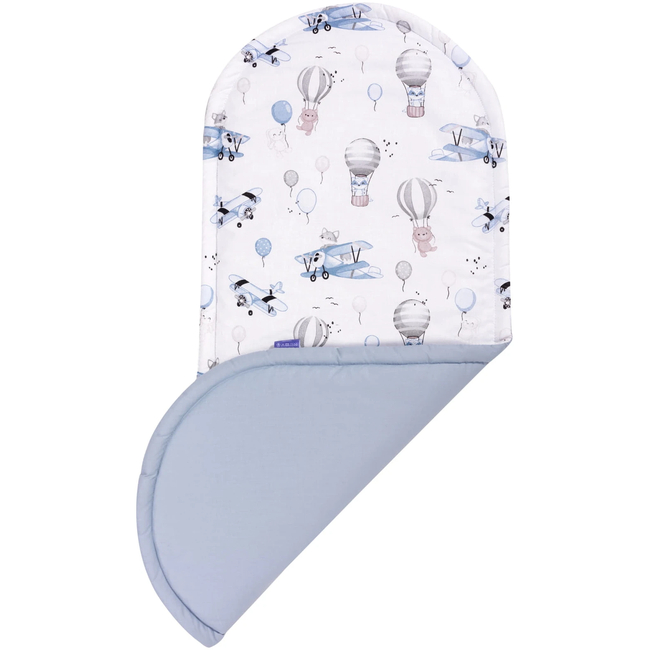 Jukki Baby Φωλιά XXL Για Βρέφη 65x120 Σετ 5 τμχ Balloon Travel Blue