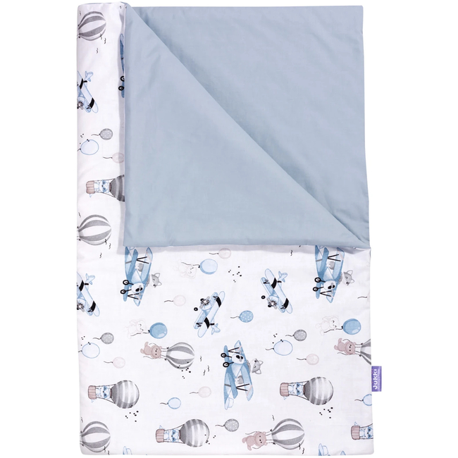 Jukki Baby Φωλιά XXL Για Βρέφη 65x120 Σετ 5 τμχ Balloon Travel Blue
