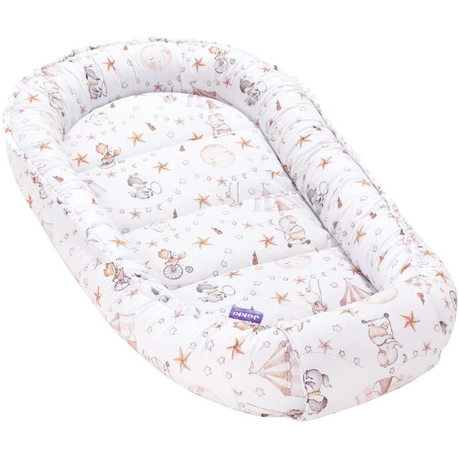 Jukki Baby Nest XXL For Babies 65x120 Set 5 pcs Candy Circus